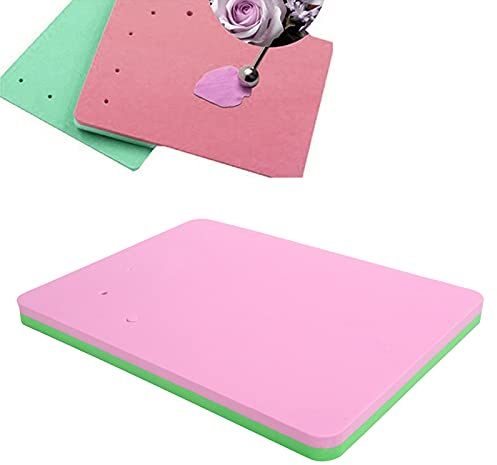 Tappetino per Fondente per Torte in Silicone,Tappetino in Spugna per Pasta di Zucchero,Accessorio da Forno per Sugarcraft, Decorazione per Torte, Manuale(9.6x7.3 Pollici), Tappetino Silicone for