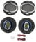ciciglow Car Coaxial Speakers, 600W 4 Ohm Car Audio Coaxial Speakers System with Advanced Voice Coil Treble Bass 6.5inch Coaxial Car Loudspeaker for Car Sound Systems
