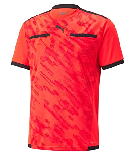 PUMA Herren Teamliga Referee Jersey Schiedsrichter-Shirt, Red Blast Black, XL