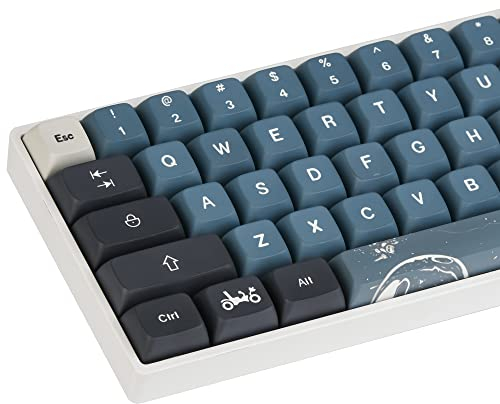 SOLIDEE 83 Keys Apollo PBT Custom Keycaps, PBT Keycaps XDA Profiles, for Cherry/Gateron MX Switch 60 Percent/68/GK61 Gaming Mechanical Keyboard (Apollo)