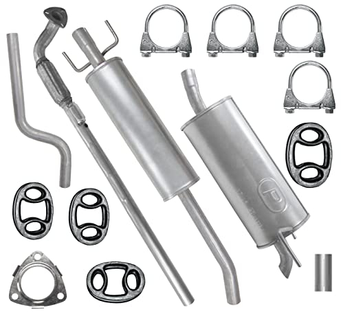 Polmo Schalldämpferset Auspuffanlage Auspuff für Opel Astra 3 III H Coupe GTC,Schrägheck 1.6