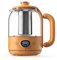 FairUo Kettles for Boiling Water, Household Pot Mini 800Ml Kettles for Boiling Water Tea Maker Tea Set Bird's Nest Dessert Boil-Dry Protection, Stainless Steel Kettle/Orange