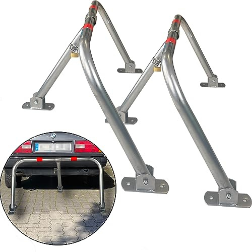 TRUTZHOLM 2x Profi Parkplatzsperre 43x80 cm Parkplatzbügel Sperrbügel Parkplatzblockierer klappbar umlegbar Parkbügel Poller Vorhängeschloss mit 3 Schlüsseln