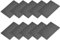 METALLIXITY En Blanco Metal Tarjeta (88 mm x 53 mm x 1 mm) 15 Uds, Anodizado Aluminio Placa de Identificación - para Hogar Interior DIY Señalización Grabado, Negro