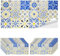 Piastrelle Adesive Muro PVC Cucina Bagno Camera da Letto Paraschizzi Mattonelle per Parete Marmo Pannelli Decorativi 3D in Finta Pietra Alta Risoluzione Impermeabile (12 pezzi - 2.1mq, Maiolica)