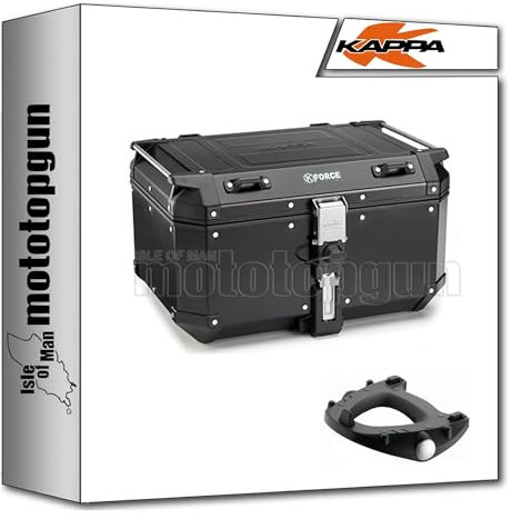 kappa kfr580b + kr4114 + km5 koffer kfr580b + trager schwarz kompatibel mit kawasaki vulcan s 650 2015 2016 2017 2018 2019 2020 2021 2022 2023 mototopgun