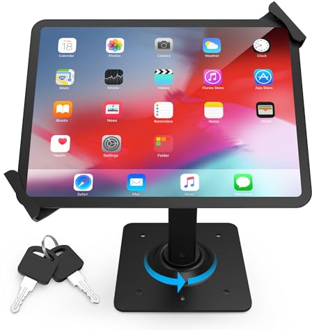Anti-Diebstahl-Desktop-Tablet-Kiosk-Ständer, universelle Passform, für den Einzelhandel, kompatibel mit 7,9 Zoll bis 11 Zoll iPad und Samsung-Tablets