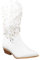 Toocool Scarpe donna stivali stivaletti texani camperos western traforati G629 [40,bianco]