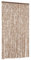 vidaXL Rideau Anti-mouches, Store Anti-insectes avec Crochet, Rideau de Porte Longueur et Largeur Réglables, Beige et Marron Foncé 100x230 cm Chenille