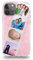 Personalised Phone Case For Apple iPhones, 16, 15, 14, 13, 12, 11 Pro, Max, Mini, Plus, Samsung S23, S24, S25 Gel Case Compatible with MagSafe, Custom Pink Marble Pattern Cover with Four Photo Collage
