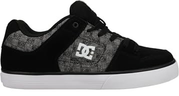 DC Shoes Herren Pure-Leather Shoes for Men Sneaker, Black Monogram,46.5 EU