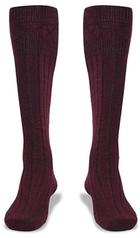 BELGLY Mens Kilt Socks Traditional Scottish Highland Wear Wool Kilt Hose Casual Wedding Sports Leg Warmers