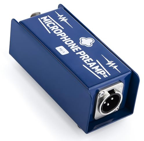 Mic Preamp FC-1 Mikrofon Gain Booster für Heimstudios & professionelle Aufnahmen | Kompatibel mit Shure SM7B & Electro-Voice RE20 | Perfekt für Podcasts, Live-Sound & Studioaufnahmen