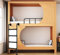 Hochbettleiter aus Metall, Wandmontage, für Dachbodentreppen und Feuerentlust, 150 kg Tragkraft, platzsparendes Design, 90 cm Länge, Notfalllösung für Zuhause