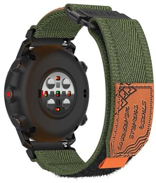 Nylon Armbänder Kompatibel mit Polar Vantage V3 Armband mit Elegant Leder Tags Atmungsaktives Band für Herren Damen, Verstellbare Metall Sport Ersatzarmband für Polar Vantage V3 Uhrenarmband (A,M)