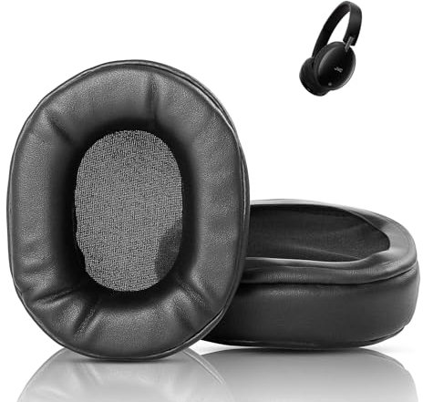 XRHTONG Prime Earpads Replacement Compatible with JVC HA-S90BN HA-S70BT Headphones Ear pads Cushion(Protein Leather/Memory Foam)