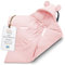 Einschlagdecke Musselin Babyschale Baby Decke 90x90 cm - Winterschlafsack Blanket Fußsack Kinderwagen Zubehör für Neugeborenen und Kleinkinder Winter Einschlagsdecken Puderrosa