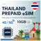 travSIM Thailand eSIM | 10GB Mobile Daten | Funktioniert auf iOS- und Android-Geräten | Der Plan auf Dieser eSIM für Thailand ist 15 Tage lang gültig