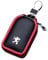 XVBFSC Pochette Porte-Clés pour Peugeot 206 207 307 308 3008 4008 5008 GT-Line, Pochette Voiture Protection Clef Étui Clé Voiture Portable Étui de Protection Clef,Red