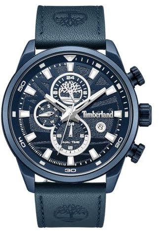 Timberland - Armbanduhr Henniker II - Quartz Uhrwerk - Gehäusebreite: 46 mm - Edelstahl - Blue - 5 ATM