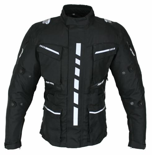 ALPHA SPEEDS Motorrad Textiljacke Biker Wasserdicht Motorcycle Touring Jacket Protektoren Racing Thermofutte herausnehmbar Protector Jacket