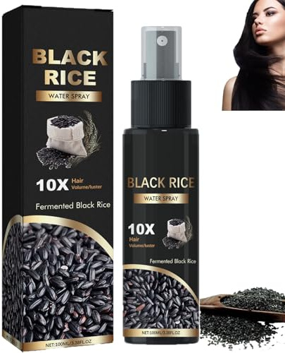 Rice Water Hair Growth Spray, Moisturizing & Hydration, For Thicker, Stronger Hair, Repair Damage and Dry, Reduce Fall and Frizzy, Softer Hairs, Refreshing, Bright Healthier (1pcs)