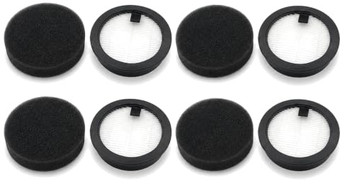 Hepa Filter With Filtration Sponge For SMOTURE VAC01 / VAC02 / VC70 & For Ozeeco EC01 Cordless Vacuum Cleaner Accessories, Filter And Sponge Set(4 Set)