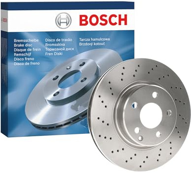 Bosch BD1009 Brake Disc - 312 mm - Front Axle - 1 Single Disc | Vented High-Carbon Disc - ECE-R90 Certified - Improved Cooling, Reduced Brake Fade, Corrosion Protection