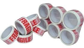 6 Rolls Pack Fragile Printed Tape 48mm x 50m Adhesive Packaging Tapes
