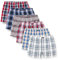 Lower East Damen LE150 Boxershorts, Kariert (6er Pack), L