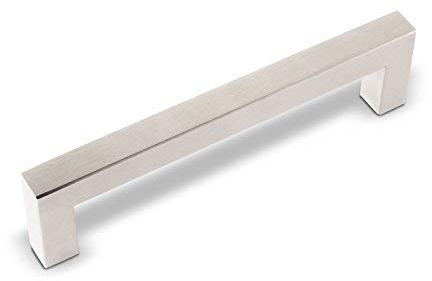 SOTECH 1 x Möbelgriff E3 BA 160 mm echt Edelstahl | (Profil 15 x 15 mm) Stangengriff Relinggriff Schubladengriff