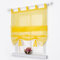 SIMPVALE Raffrollo mit Schlaufen Gardinen Voile römischen Liter Fall Schatten Transparent Vorhang für Balkon und Küche, Gelb, 80cm (Breite) x155cm (Höhe)
