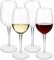 MICHLEY Irrompible Copas de Vino Tinto, 100% Tritan-plástico Copas Vino Cristal, 355 ML BPA y EA Gratis Vaso de Vino Conjunto de 4