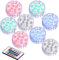 Lunartec Pool LED: 8er-Set RGB-LED-Unterwasserleuchten mit Fernbedienung, IP68 (Poolbeleuchtung, Pool Licht, Lichtschlauch)