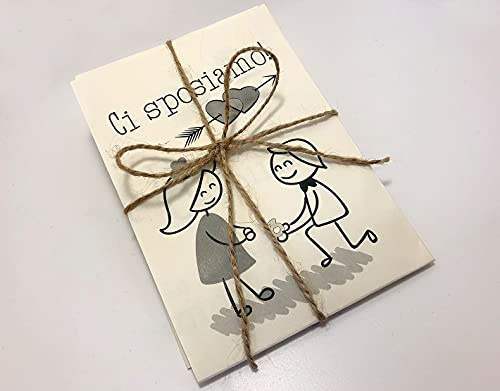 Set partecipazioni Nozze Personalizzate inviti Matrimonio BUONANNO cod. V001 (30)
