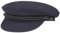 HAMMABURG Captain Cap Elbe Herren | Made in The EU Seemütze mit Visier gefüttert Frühling Sommer | 54 cm blau