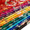 YM YOUMU Satin Faux Seidenstoff Chinesisch Jahrgang Damast Brokatstoff Begonienblume Chinese Brocade Fabric zum Tasche Kostüm Tischdecke (Saphirblau, Verkauft per Meter)