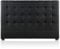 INTENSE DECO Tête de lit capitonnée Premium Tissu 180cm Noir