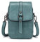 myfriday Vintage Umhängetasche für Damen Kleine Schultertasche Handtasche Messenger Bag Handytasche mit 2 Haupttaschen & Kopfhörerloch
