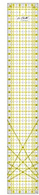 La Canilla ® - Patchwork Lineal 30x5cm Nählineal - Universallineal zum Nähen und Basteln mit exakten Abmessungen CM, MM und Winkel-Maßen Acryl Transparent