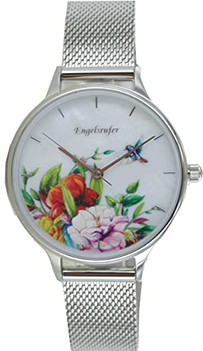 Engelsrufer Armbanduhr Damen Edelstahl Flower 34 mm