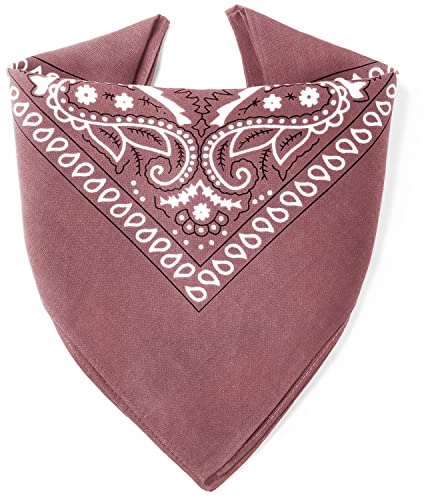 Karl Loven Bandana 100% Baumwolle Premium-Qualität für Damen Herren Halstuch Kopftuch original Paisley Muster Headwear Haar Schal Ansatz Handgelenk Kopf Biker