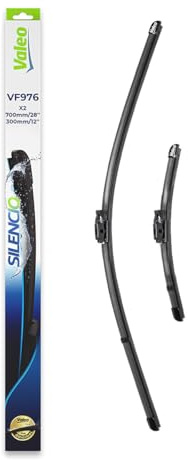 Valeo Silencio 2x Wischerblätter VF976 - Vorne - 700 mm / 300 mm | Set mit 2 Flachbalkenwischern, Originalersatz, 577976