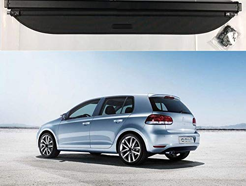 Aojiek Auto Laderaumabdeckung Kofferraumabdeckung Rollo FüR Golf 6 Mk6 2008-2013 Kofferraum Schutz Abdeckung GepäCkraumabdeckung Einziehbar