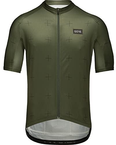 GORE WEAR Herren Fahrrad-Kurzarmtrikot Daily, S, Dunkelgrün/Schwarz