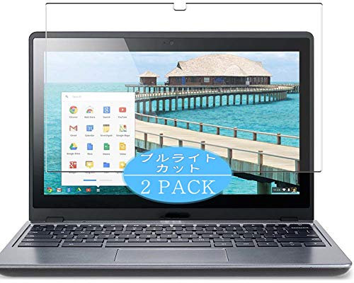 ノーブランド品 VacFun Lot de 2 Anti Lumière Bleue Protection d'écran, compatible avec Acer Chromebook C720P 11.6, Film Protecteur Anti Blue Light(non vitre verre trempé) NewVersion