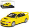 alles-meine.de GmbH Defekte Vitrine Mitsubishi Lancer Evolution Evo Gelb 1/43 Modellcarsonline Modell Auto mit individiuellem Wunschkennzeichen