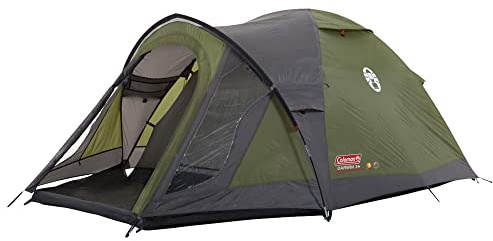 Coleman Darwin 3+ 3-Personen-Zelt, Festival-Iglu-Zelt, leichtes Kuppelzelt mit Veranda, wasserdicht, Wassersäule: 3000 mm, Unisex, Grün, Einheitsgröße