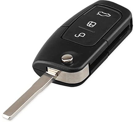 Étui Porte-clés à Distance Pliable, pour Ford Fiesta Focus 2 Ecosport Kuga Escape, clé d'origine HU101