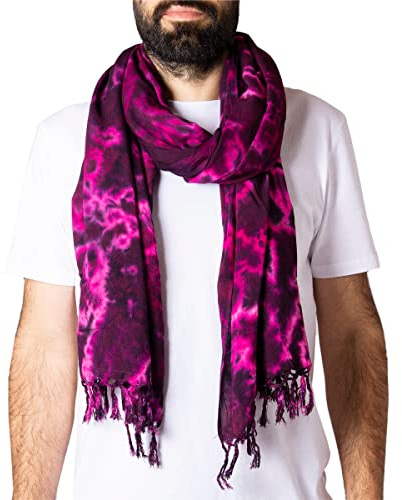 PANASIAM tiedye Scarf Lila, 190x116cm